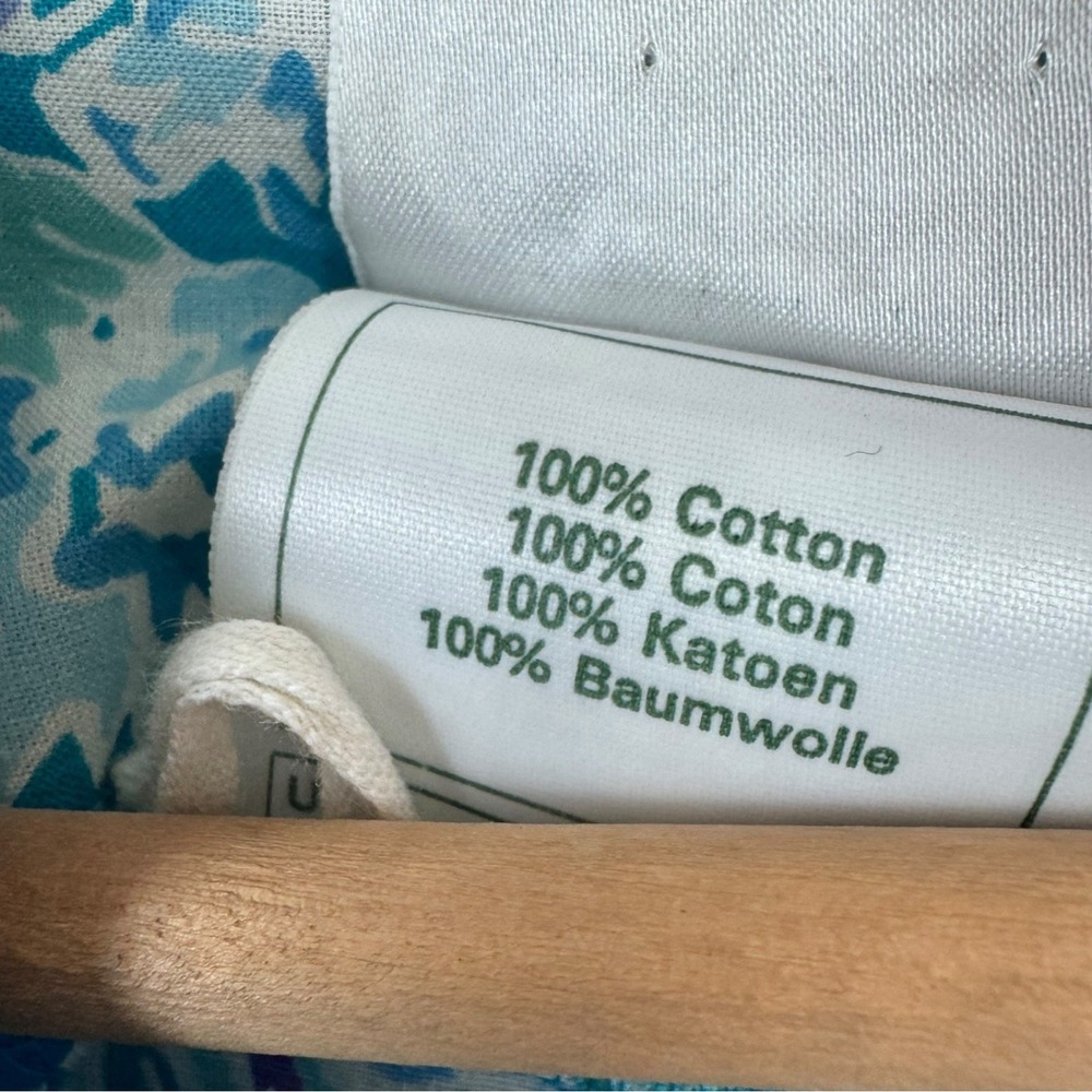 Vtg LAURA ASHLEY Floral Puff Sleeve Square Neck Cotton Cottagecore Dress Sz US 6 - Picture 5 of 8